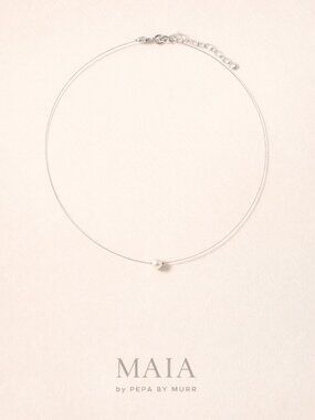 Minimalist 16" Single Pearl Necklace – Delicate & Elegant